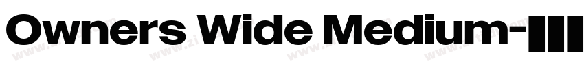 Owners Wide Medium字体转换